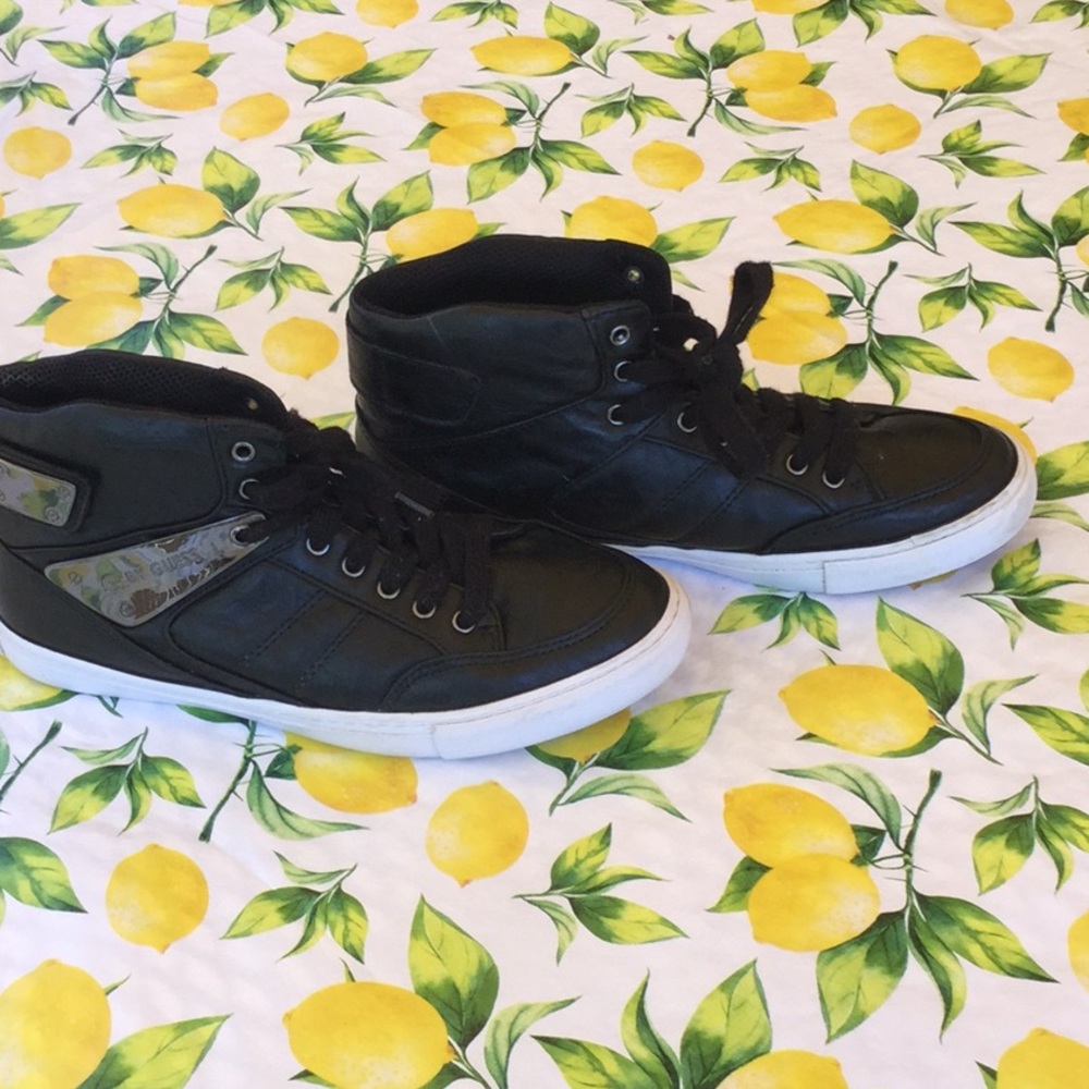 Ladies Black Guess Sneakers
